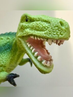 Green T-Rex Dinosaur Action Figure Toy - Lifelike Jurassic Playset Piece